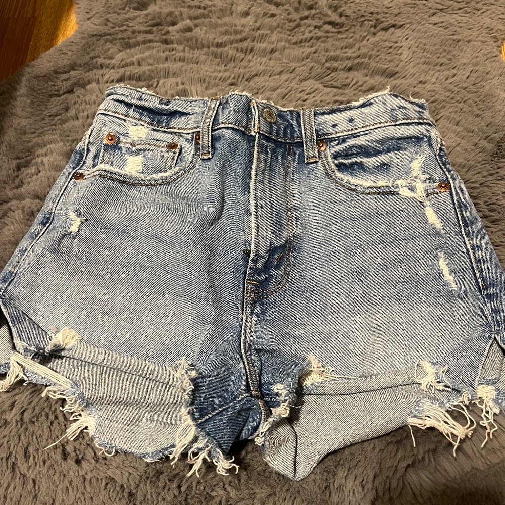 Abercrombie & Fitch High Waisted Mom Shorts, Size 24/00